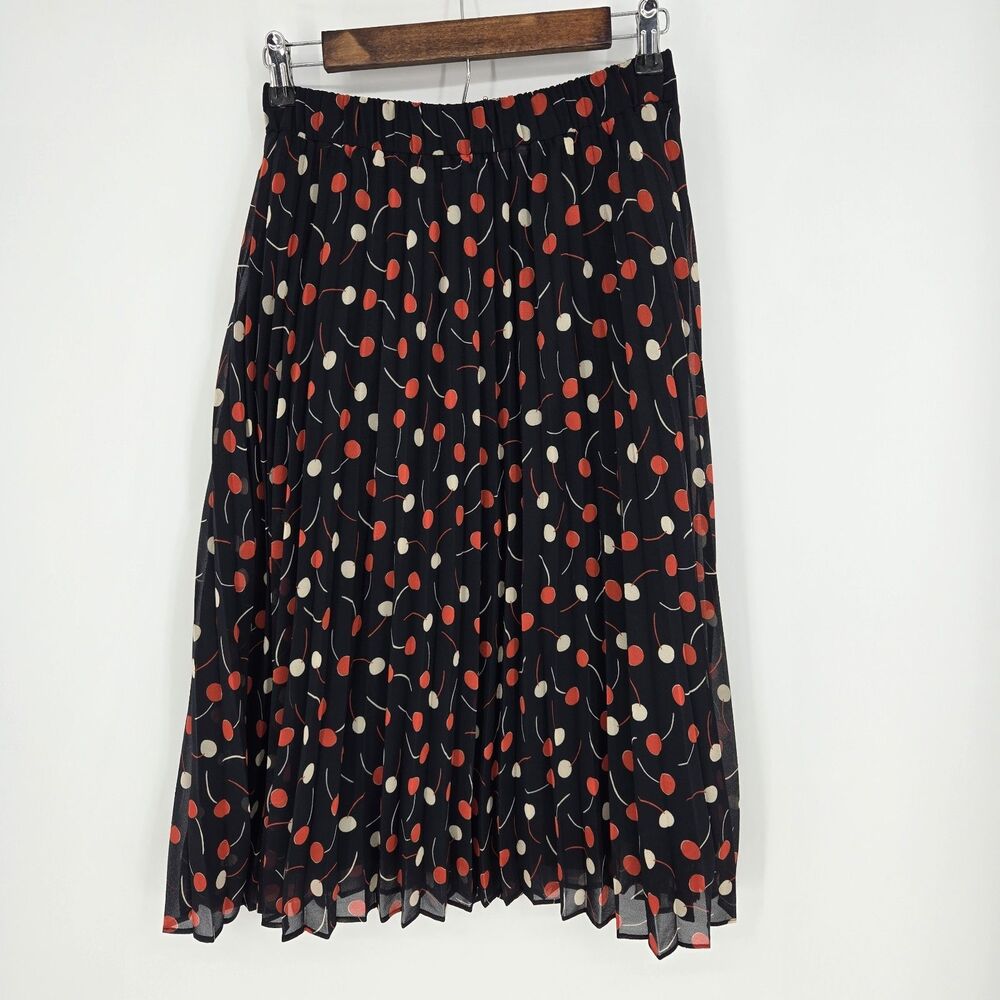 Ann Taylor Pleated Midi Skirt XS